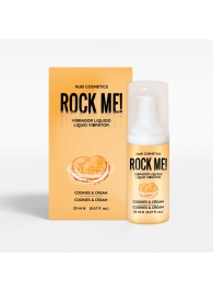 Жидкий вибратор Nuei Rock Me! с ароматом печенья и сливок - 20 мл. - Nuei cosmetics - купить с доставкой в Благовещенске