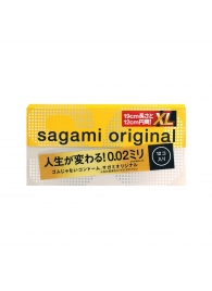 Презервативы увеличенного размера Sagami Original 0.02 XL-size - 12 шт. - Sagami - купить с доставкой в Благовещенске