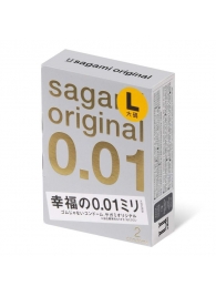 Презервативы Sagami Original 0.01 L-size увеличенного размера - 2 шт. - Sagami - купить с доставкой в Благовещенске