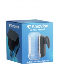 Инновационный робот-мастурбатор Black Knight с функцией пенетрации - Amovibe - в Благовещенске купить с доставкой