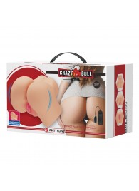 Телесный мастурбатор-полуторс Hailey с вибрацией - Baile - в Благовещенске купить с доставкой