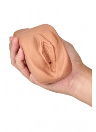 Маструбатор-вагина с вибрацией Soft   Wet Renata Realistic Tan Masturbator - Blush Novelties - в Благовещенске купить с доставкой