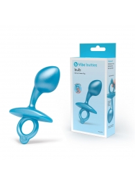 Голубая анальная пробка для массажа простаты Bulb Silicone Prostate Plug - 10,7 см. - b-Vibe - в Благовещенске купить с доставкой