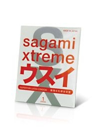 Ультратонкий презерватив Sagami Xtreme SUPERTHIN - 1 шт. - Sagami - купить с доставкой в Благовещенске