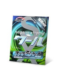 Презерватив Sagami Xtreme Mint с ароматом мяты - 1 шт. - Sagami - купить с доставкой в Благовещенске