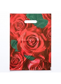 Пакет с цветочным принтом и вырубной ручкой (30х40 см) - Сима-Ленд - купить с доставкой в Благовещенске