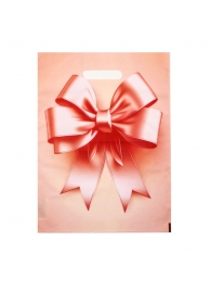 Пакет с принтом в виде банта с вырубной ручкой (30х40 см) - Сима-Ленд - купить с доставкой в Благовещенске