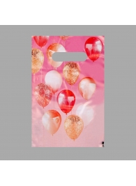 Пакет «Праздничные шары» с вырубной ручкой (20х30 см) - UPAK LAND - купить с доставкой в Благовещенске