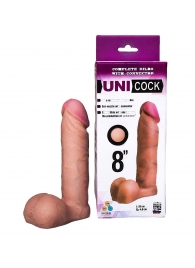 Фаллическая насадка для страпона UNICOCK 8  - 20 см. - LOVETOY (А-Полимер) - купить с доставкой в Благовещенске