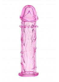 Розовая насадка фаллической формы - 12,5 см. - A-toys - в Благовещенске купить с доставкой