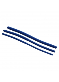 Набор из 3 синих силиконовых уретральных расширителей Invasion Silicone Urethral Sound Trainer Set - XR Brands - купить с доставкой в Благовещенске