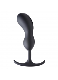 Черный массажер простаты с утяжелителями Premium Silicone Weighted Prostate Plug Large - 18,8 см. - XR Brands - в Благовещенске купить с доставкой