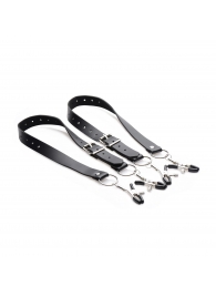 Ремни с зажимами для половых губ Spread Labia Spreader Straps with Clamps - XR Brands - купить с доставкой в Благовещенске