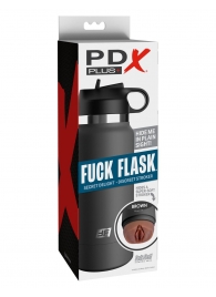 Смуглый мастурбатор-вагина в корпусе-бутылке F*ck Flask - Pipedream - в Благовещенске купить с доставкой