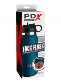 Смуглый мастурбатор-вагина в синей колбе F*ck Flask - Pipedream - в Благовещенске купить с доставкой