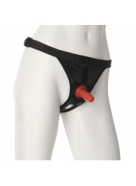 Трусики со штырьком для фиксации насадок Ultra Harness with Plug - Doc Johnson - купить с доставкой в Благовещенске