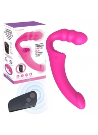 Розовый безремневой страпон Straples Strap-On Dildo - Erokay - купить с доставкой в Благовещенске