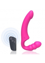 Розовый безремневой страпон Straples Strap-On Dildo - Erokay - купить с доставкой в Благовещенске