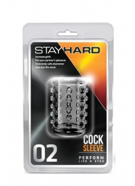 Прозрачная насадка на пенис с шишечками STAY HARD COCK SLEEVE 02 CLEAR - Blush Novelties - в Благовещенске купить с доставкой