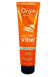Гель с эффектом вибрации Lube Tube Vibe Low Sex On The Beach - 100 мл. - ORGIE - купить с доставкой в Благовещенске
