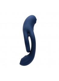 Синее эрекционное виброкольцо с двойным подхватом мошонки Ring Around The Rosy - Zero Tolerance - в Благовещенске купить с доставкой