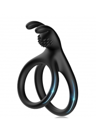 Черное эрекционное кольцо с подхватом мошонки - Boys of Toys - в Благовещенске купить с доставкой