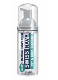 Очищающая пенка для игрушек и тела Toy   Body Cleaner Foamer - 47 мл. - Swiss navy - купить с доставкой в Благовещенске