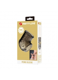 Дымчатая насадка на пенис и мошонку - Baile - в Благовещенске купить с доставкой