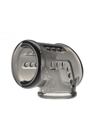 Дымчатая насадка на пенис и мошонку - Baile - в Благовещенске купить с доставкой