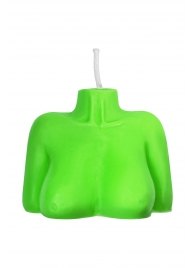 Зеленая сувенирная свеча «Женский силуэт» - Pecado - купить с доставкой в Благовещенске