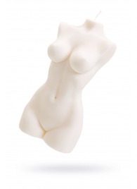 Белая интерьерная свеча в форме женского торса - 850 гр. - Pecado - купить с доставкой в Благовещенске