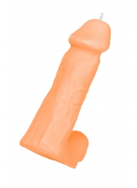 Оранжевая сувенирная свеча «Пенис» - Pecado - купить с доставкой в Благовещенске