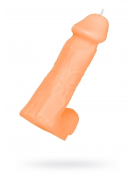 Оранжевая сувенирная свеча «Пенис» - Pecado - купить с доставкой в Благовещенске