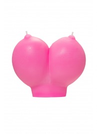 Розовая свеча «Сиськи» - 150 гр. - Pecado - купить с доставкой в Благовещенске