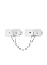 Белые мини-оковы со скруглёнными углами - Pecado - купить с доставкой в Благовещенске