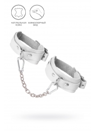 Белые мини-оковы со скруглёнными углами - Pecado - купить с доставкой в Благовещенске