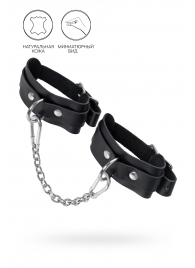 Черные мини-оковы со скруглёнными углами - Pecado - купить с доставкой в Благовещенске