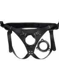 Пояс Hard Brutal для больших насадок - LOVETOY (А-Полимер) - купить с доставкой в Благовещенске