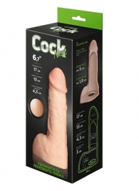 Телесный фаллоудлинитель с мошонкой Cock Next - 17 см. - LOVETOY (А-Полимер) - в Благовещенске купить с доставкой