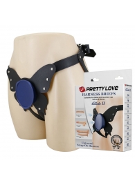 Синие трусики харнесс с платформой Caludio II - Baile - купить с доставкой в Благовещенске