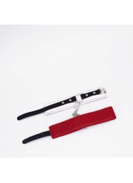 Бело-красные кожаные оковы - Crazy Handmade - купить с доставкой в Благовещенске