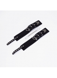 Черные кожаные оковы Sex - Crazy Handmade - купить с доставкой в Благовещенске