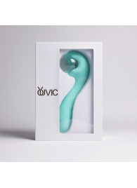 Бирюзовый вибромассажёр с деликатными токами - Youvic - купить с доставкой в Благовещенске