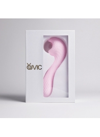 Розовый вибромассажёр с деликатными токами - Youvic - купить с доставкой в Благовещенске