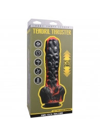 Черно-красная мини-машина на присоске Tendril Thruster - 21,6 см. - Doc Johnson - купить с доставкой в Благовещенске