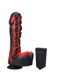 Черно-красная мини-машина на присоске Tendril Thruster - 21,6 см. - Doc Johnson - купить с доставкой в Благовещенске