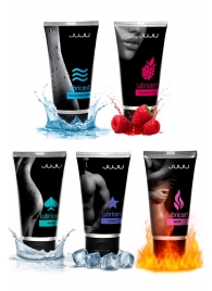 Набор из 5 лубрикантов JUJU (увлажняющий, Hot+, Long, Anal, малина) - JuJu - купить с доставкой в Благовещенске