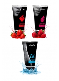 Набор из 3 лубрикантов JUJU (увлажняющий, клубника, малина) - JuJu - купить с доставкой в Благовещенске