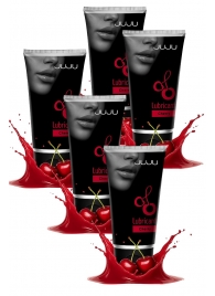 Набор из 5 съедобных лубрикантов JUJU со вкусом вишни - JuJu - купить с доставкой в Благовещенске