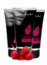 Набор из 3 съедобных лубрикантов JUJU со вкусом малины - JuJu - купить с доставкой в Благовещенске